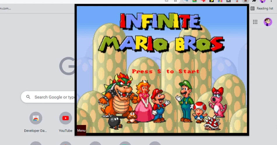 Cat Mario unblocked game Chrome extension