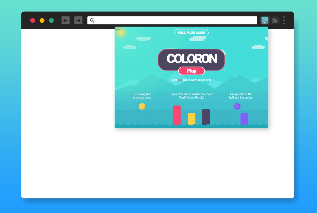 Coloron game
