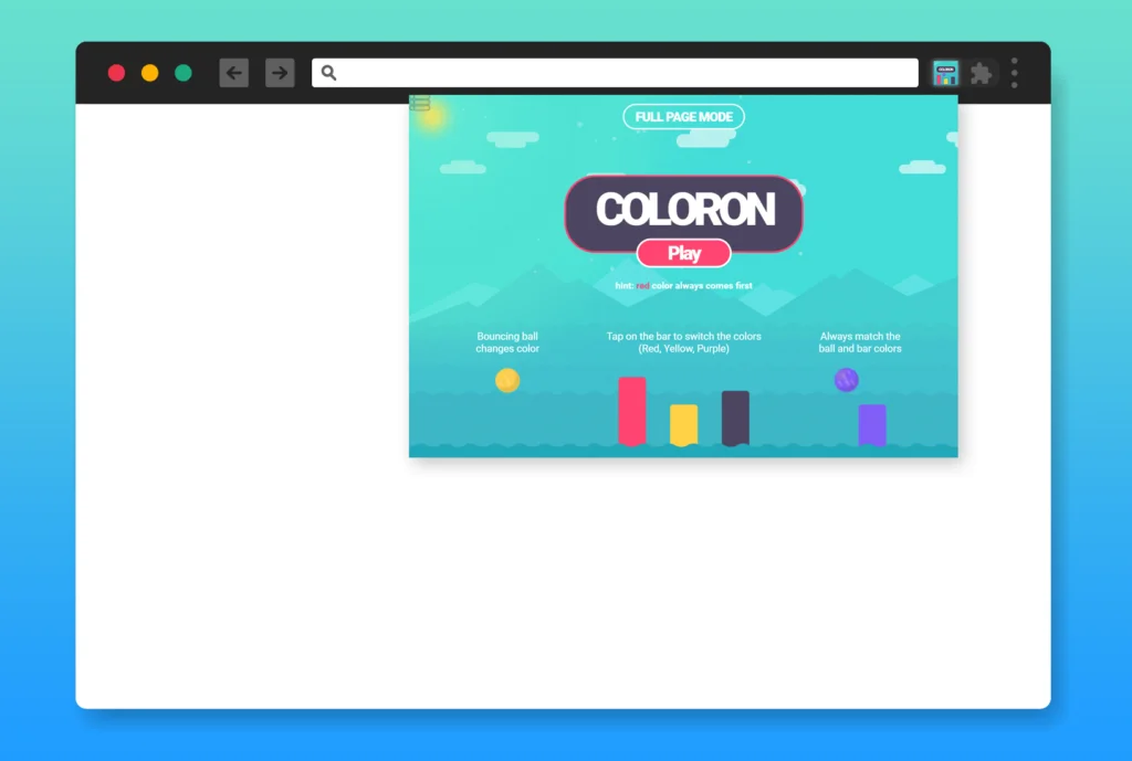 Coloron game